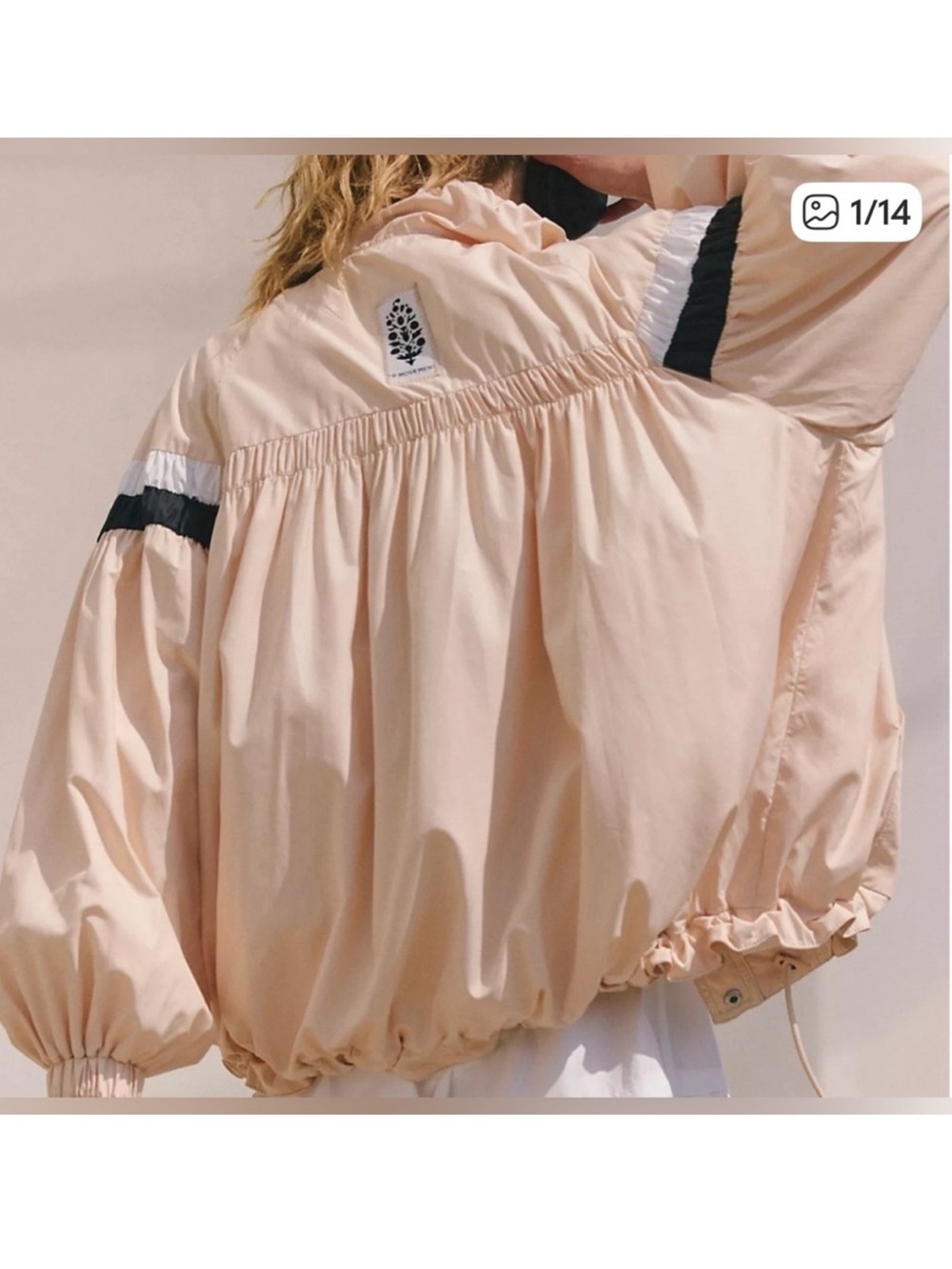 Free People Movement On The Go Windbreaker. NWT. Khaki combo - Picture 1 of 4